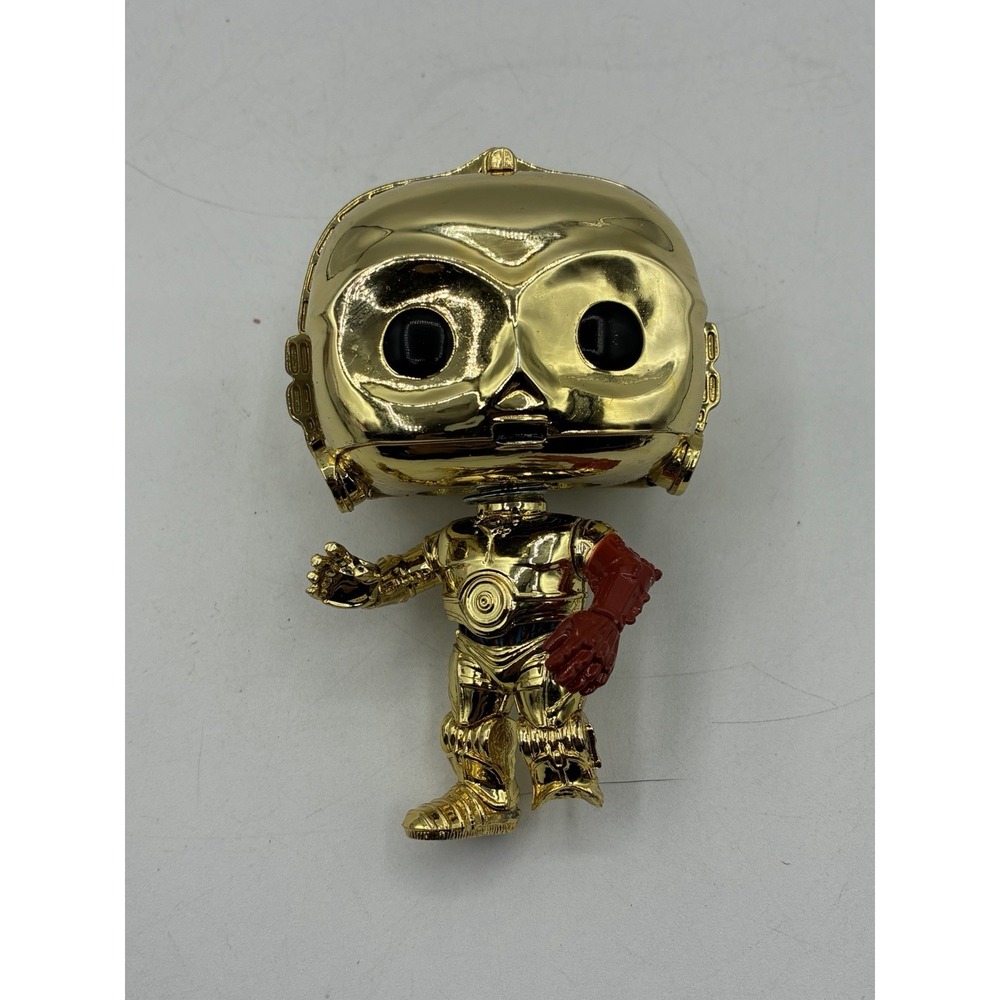 Funko Pop Star Wars C-3PO 64 Barnes & Noble Exclusive Gold Chrome Red Arm